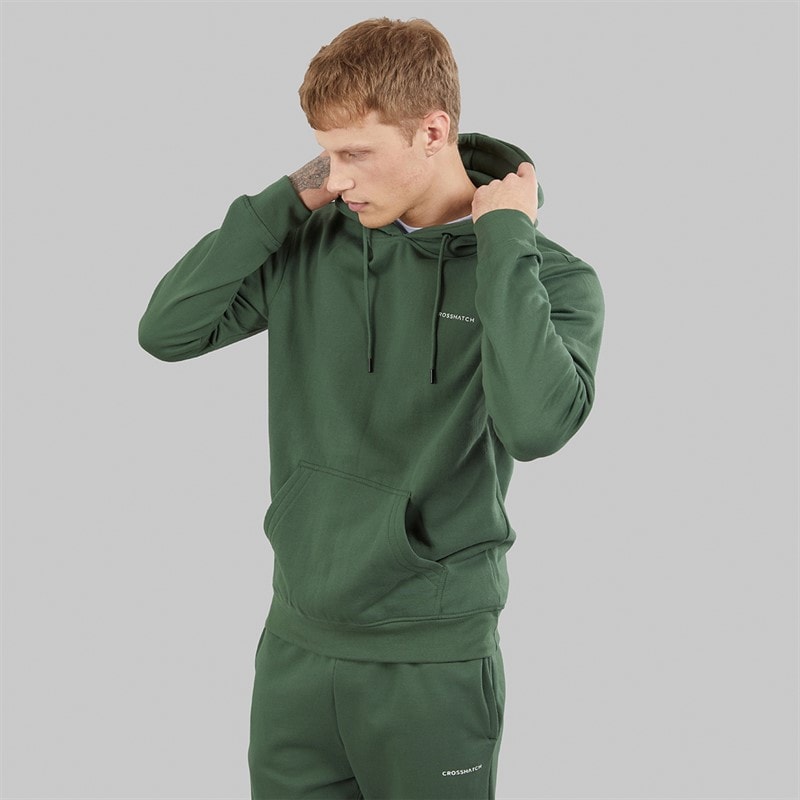 Crosshatch Mens Chelmere Hoodie And Joggers Set Khaki - Image 3