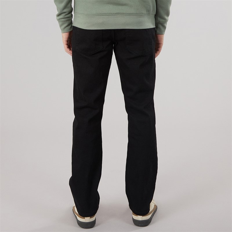 Crosshatch Mens Draker Straight Jeans Black - Image 2