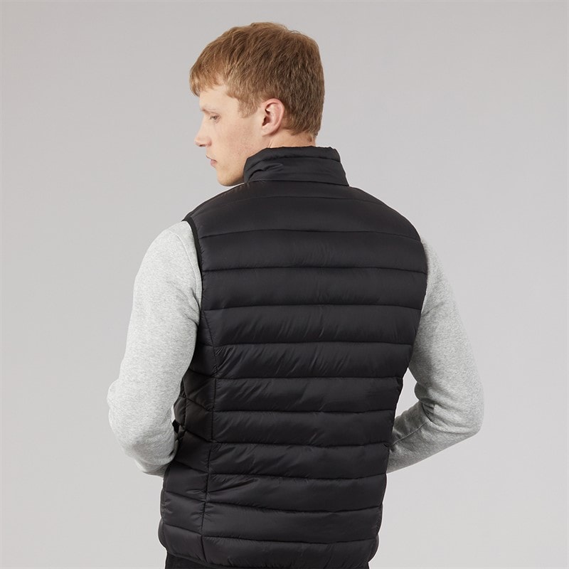 Crosshatch Mens Gattering Gilet Black - Image 2