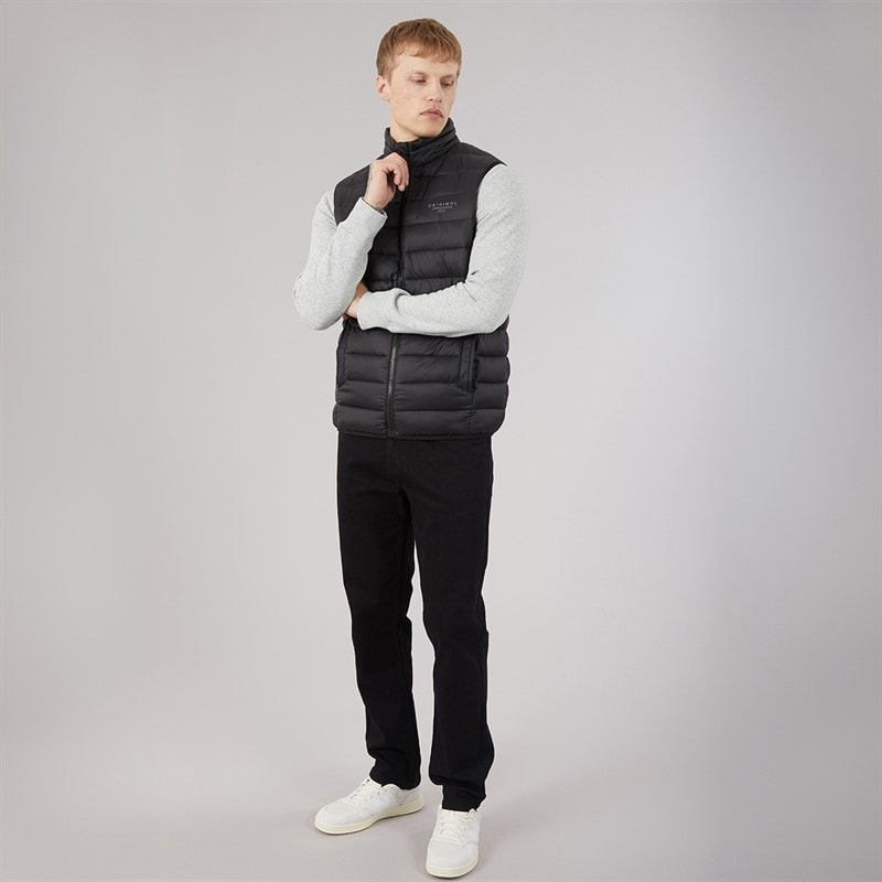 Crosshatch Mens Gattering Gilet Black - Image 4