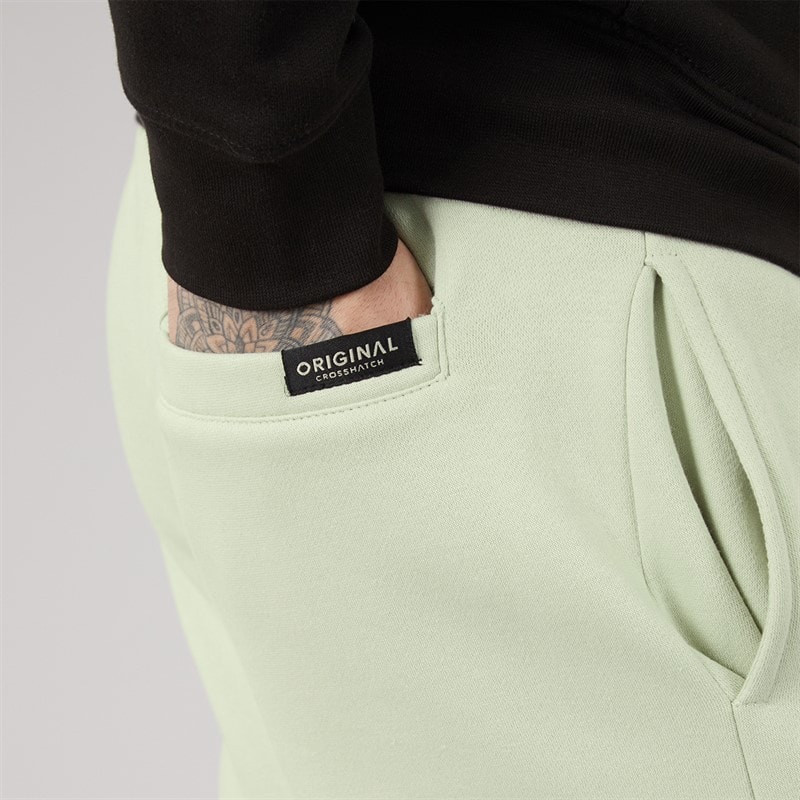 Crosshatch Mens Crufton Joggers Light Olive - Image 3