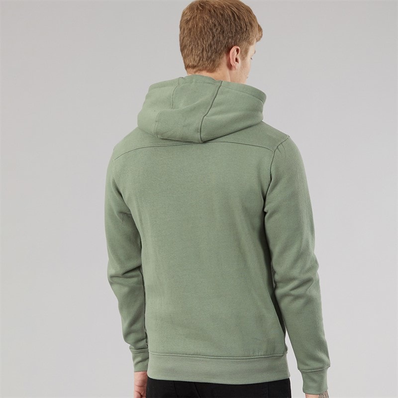 Crosshatch Mens Portville Hoodie Olive - Image 2