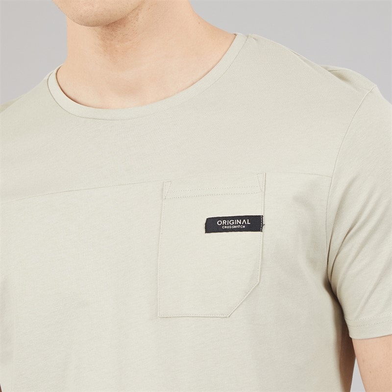 Crosshatch Mens Utilate T-Shirt Stone - Image 3