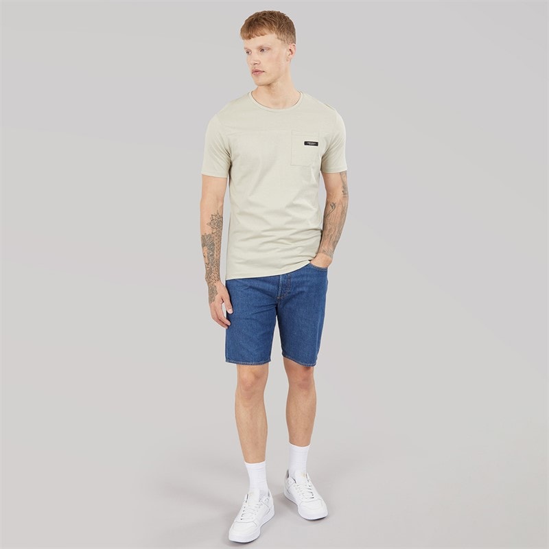 Crosshatch Mens Utilate T-Shirt Stone - Image 4