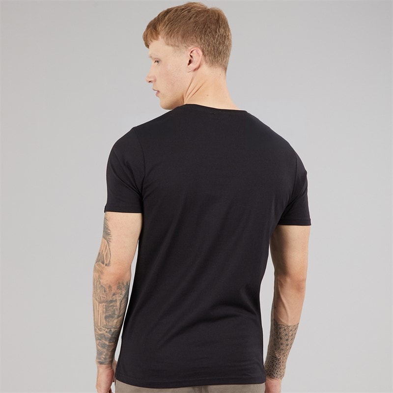 Crosshatch Mens Utilate T-Shirt Black - Image 2