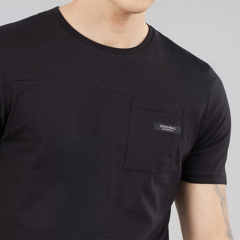 Crosshatch Mens Utilate T-Shirt Black - Image 3
