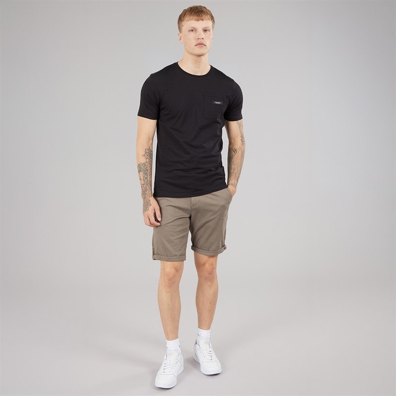 Crosshatch Mens Utilate T-Shirt Black - Image 4