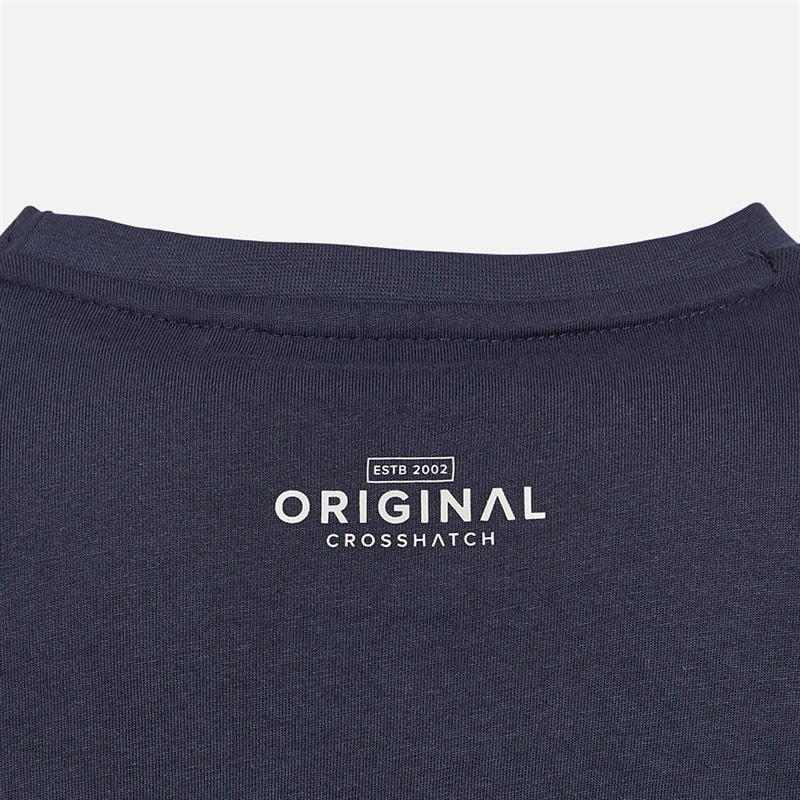 Crosshatch Mens Carrimoore T-Shirt Navy - Image 2