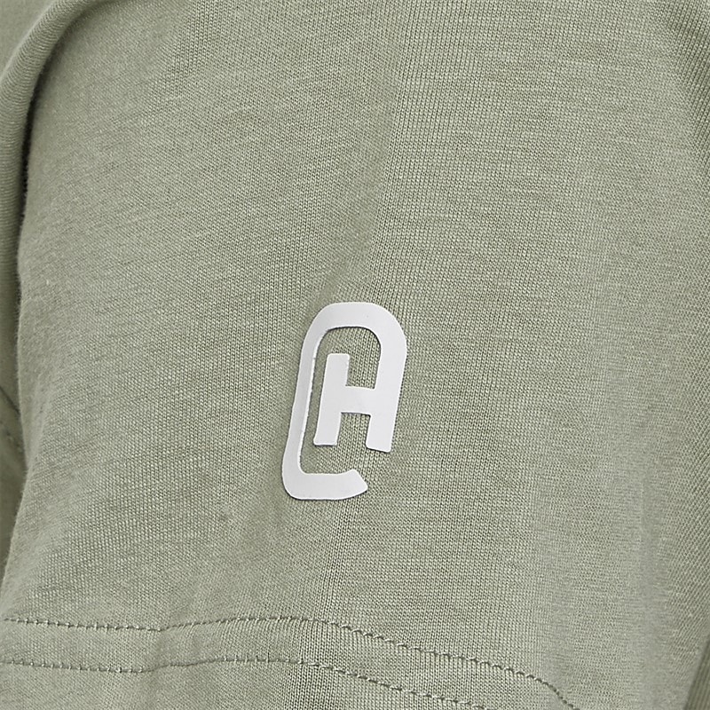 Crosshatch Mens Backdrafts T-Shirt Light Olive - Image 4