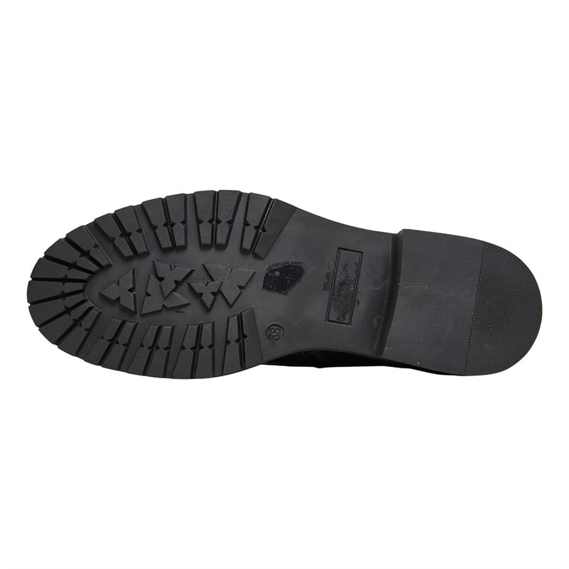 Dune Womens Precious 2 Combat Boots Black Leather - Image 2