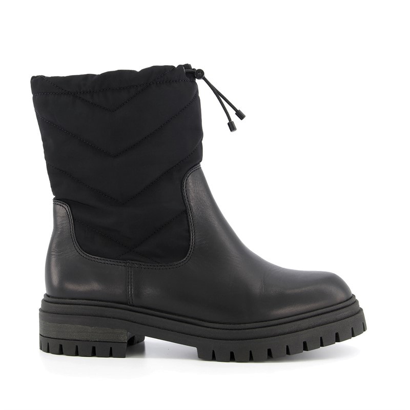 Dune Womens Prove Padded Ankle Boots Black Synthetic - Image 1