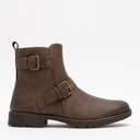 Deakins Mens Harris Biker Boots Brown