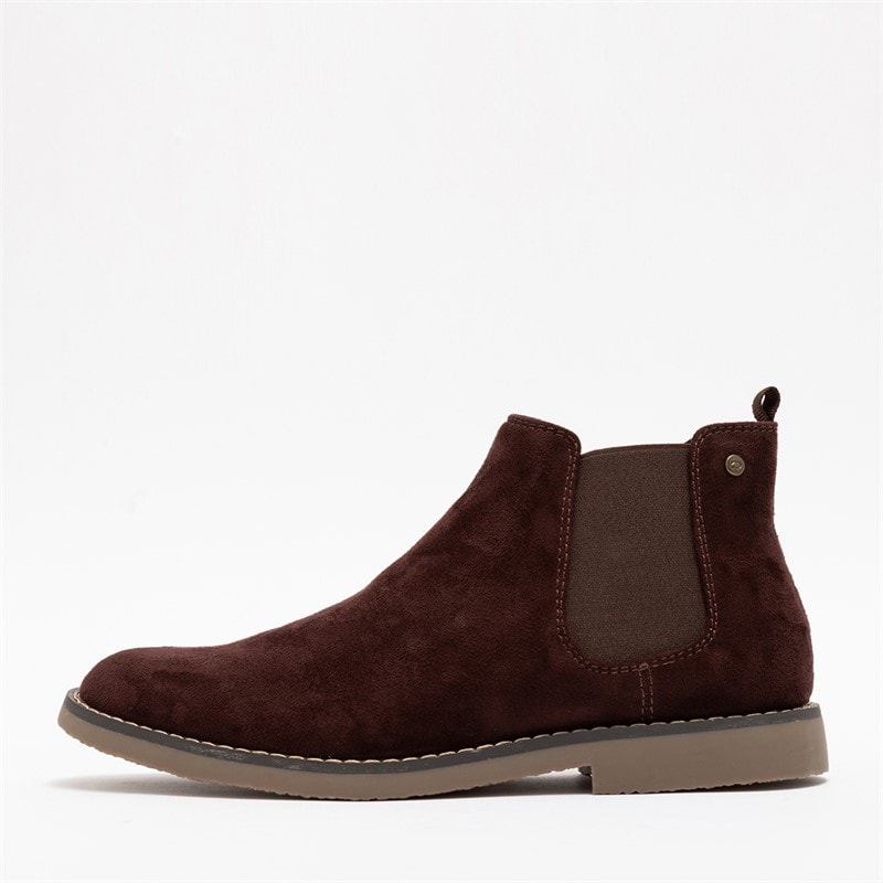 Deakins Mens Morley Chelsea Boots Chocolate