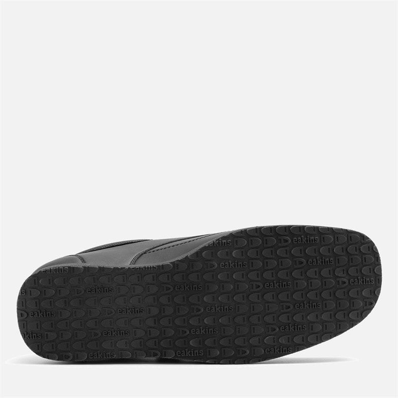 Deakins Mens Nero Velcro Shoes Black - Image 2
