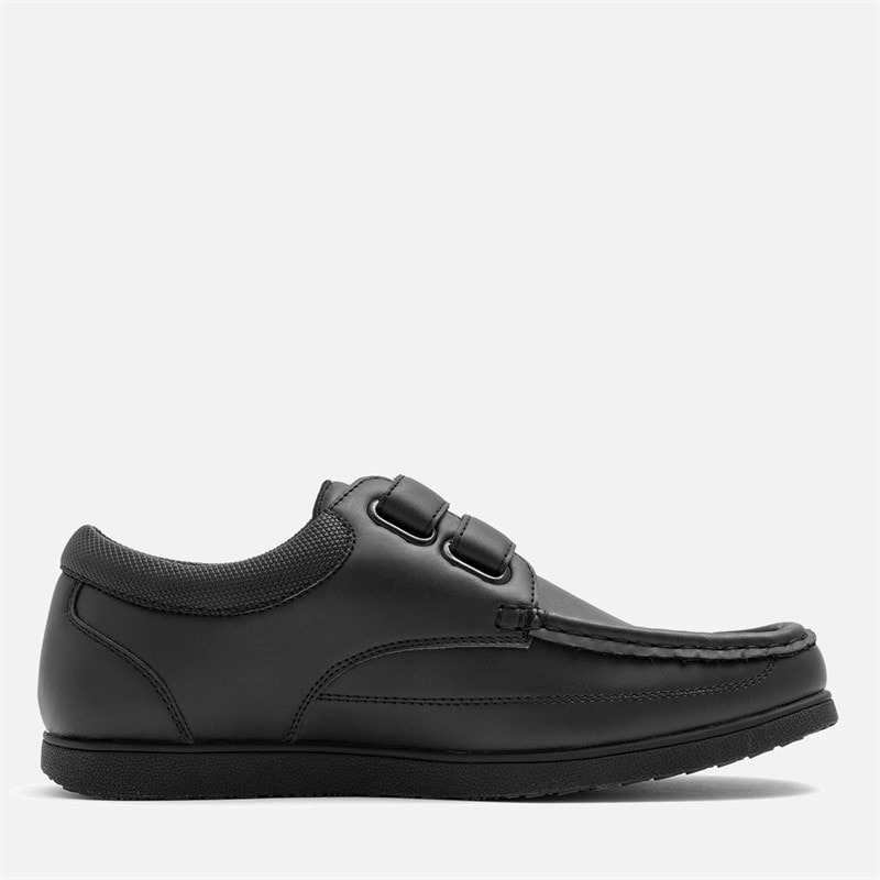 Deakins Mens Nero Velcro Shoes Black - Image 3