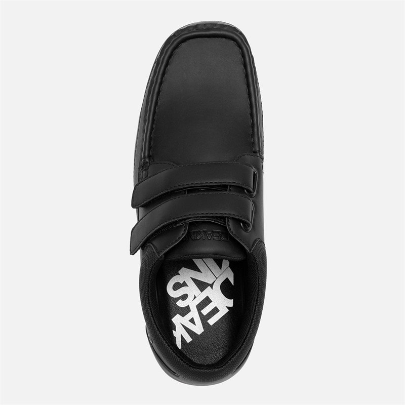 Deakins Mens Nero Velcro Shoes Black - Image 4