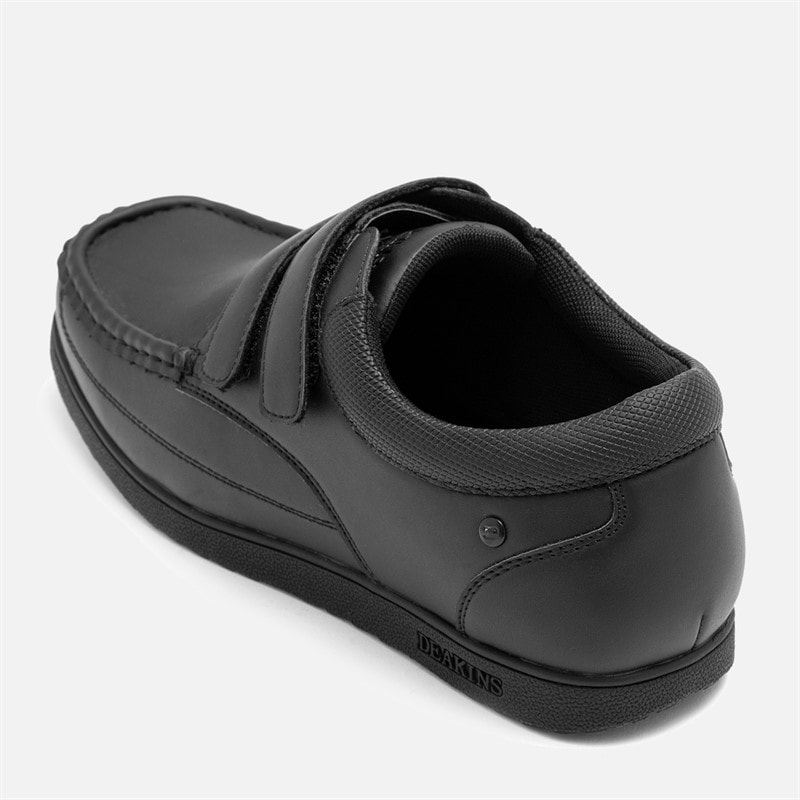 Deakins Mens Nero Velcro Shoes Black - Image 5