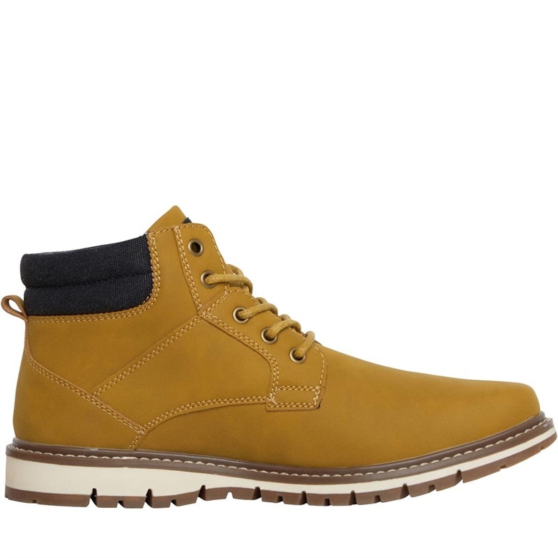 Deakins Mens Oxford Boots Dark Wheat - Image 5