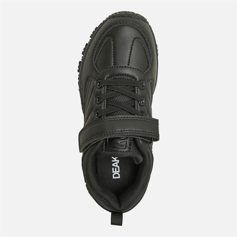 Deakins Junior Boys Alfa Velcro Shoes Black - Image 4