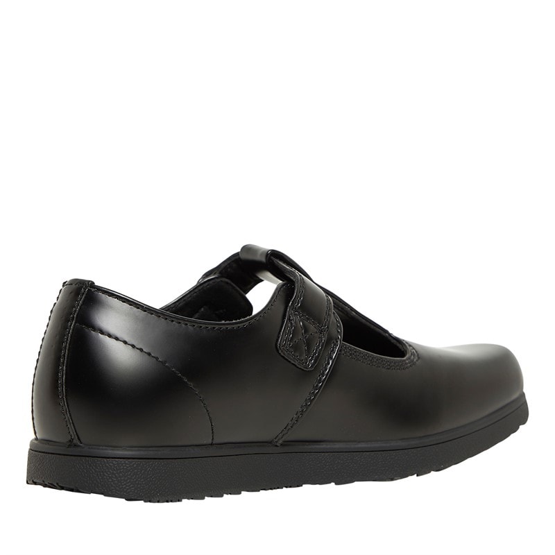 Deakins Junior Girls Bow T-Bar Shoes Black - Image 5