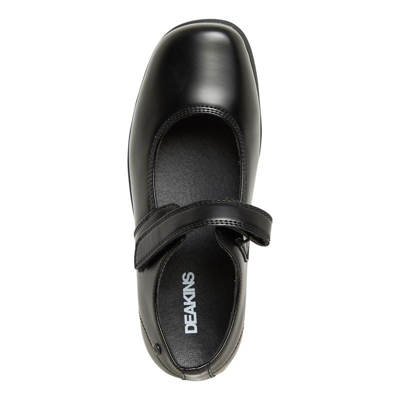 Deakins Junior Girls Devon Mary Jane Shoes Black - Image 4