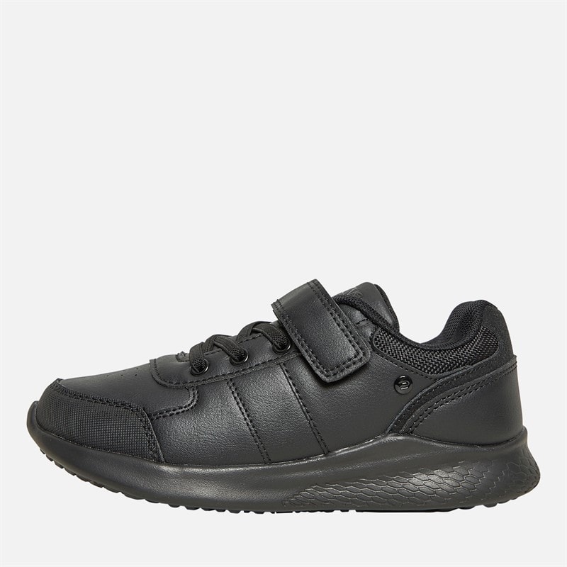 Deakins Junior Boys Aston II Velcro Shoes Black - Image 1
