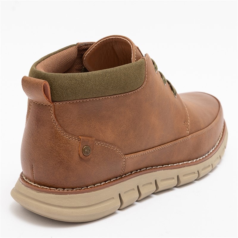 Deakins Mens Leo Mid Boots Tan/Khaki - Image 4