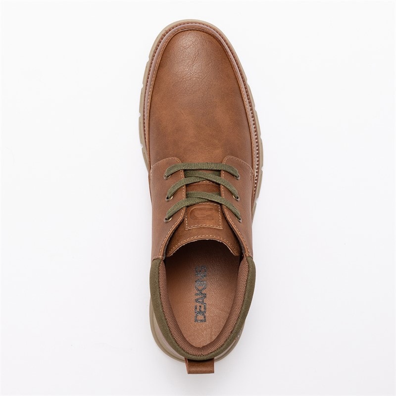 Deakins Mens Leo Mid Boots Tan/Khaki - Image 5