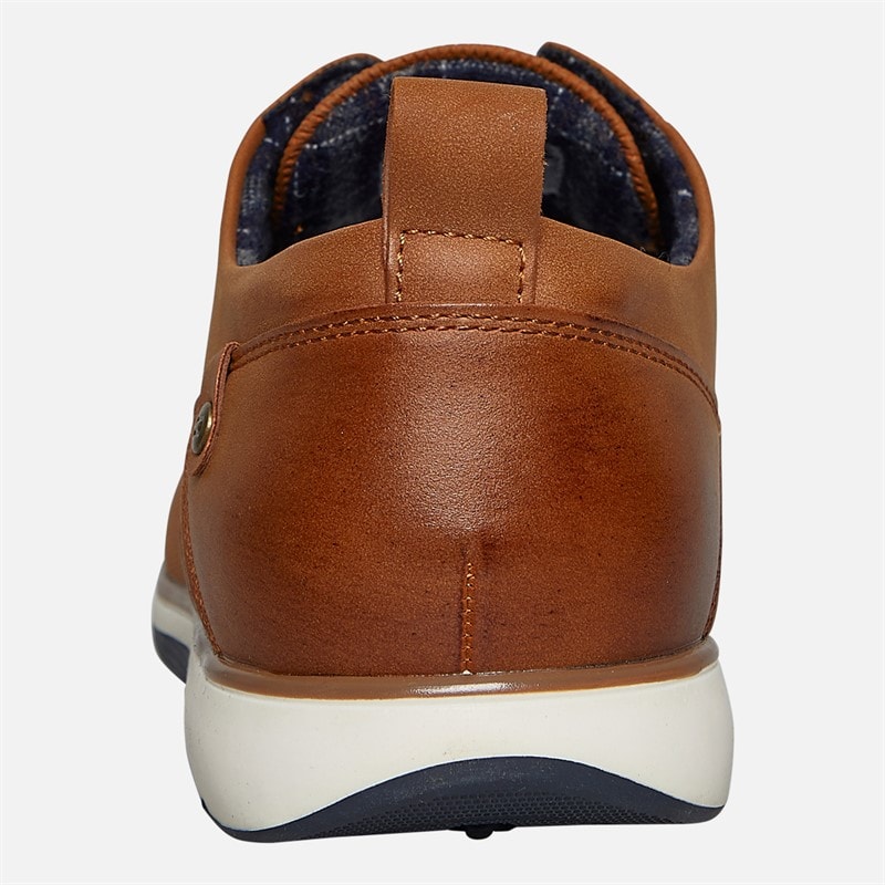 Deakins Mens Baptiste Shoes Tan/Navy - Image 3