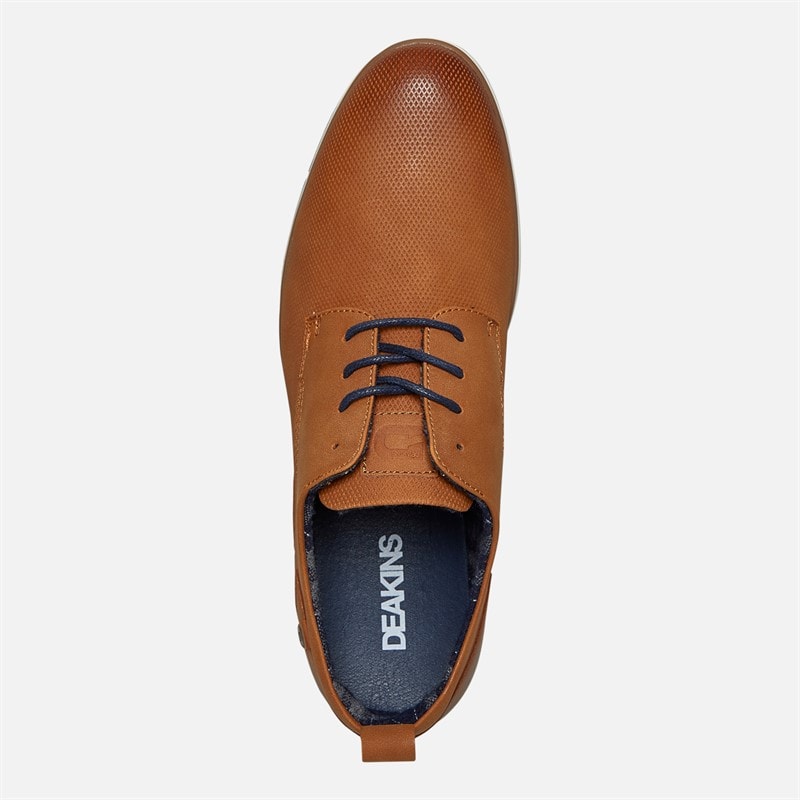 Deakins Mens Baptiste Shoes Tan/Navy - Image 4