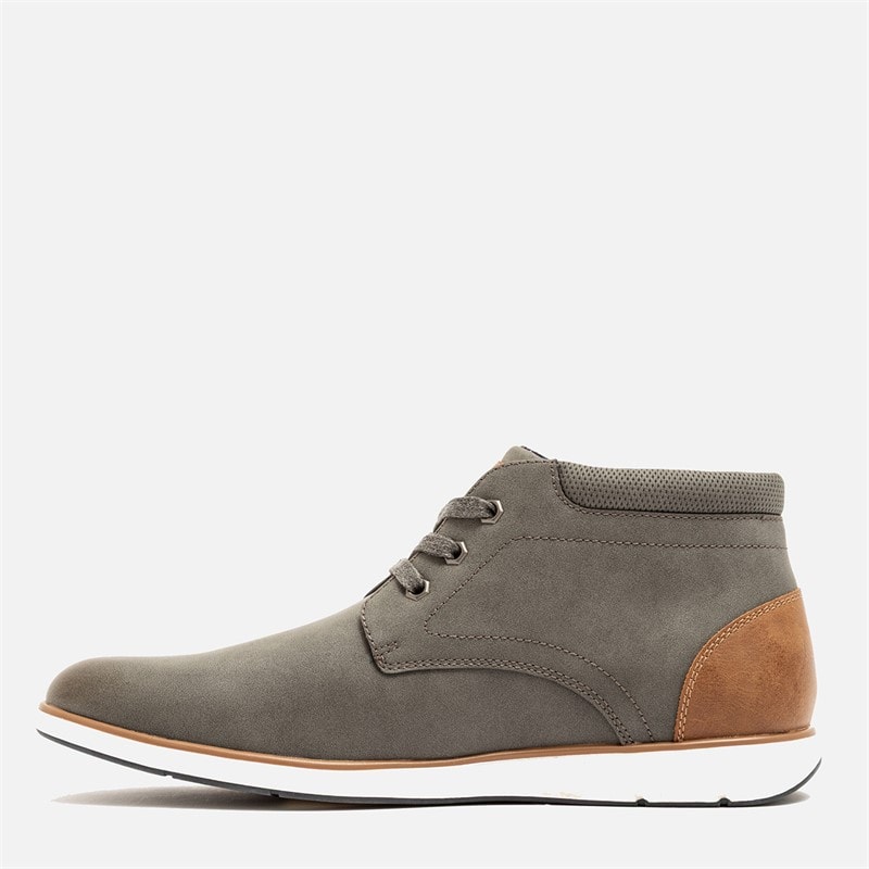 Deakins Mens Meanwood Chukka Boots Charcoal/Tan - Image 3