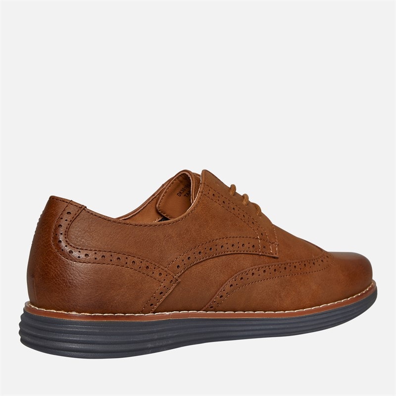Deakins Mens Karl Brogue Shoes Tan/Brown - Image 5