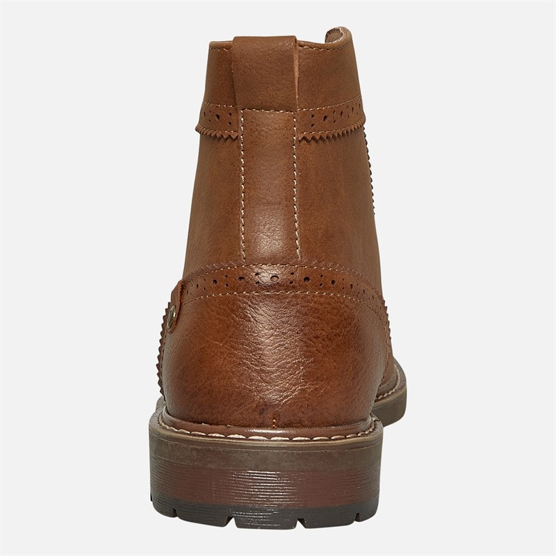 Deakins Mens Brooks Brogue Boots Tan - Image 3