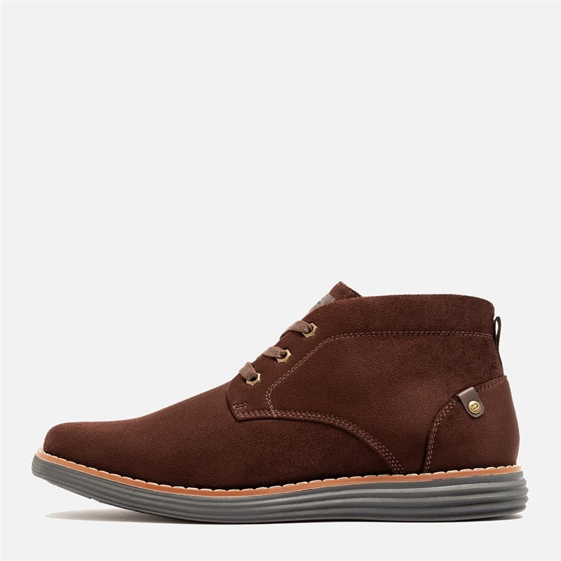 Deakins Mens Sanderson Chukka Boots Brown Suede
