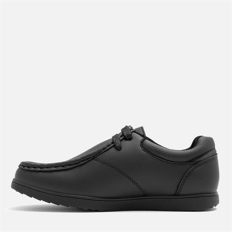 Deakins Boys Junior 2 Eyelet Lace Up Shoes Black - Image 3