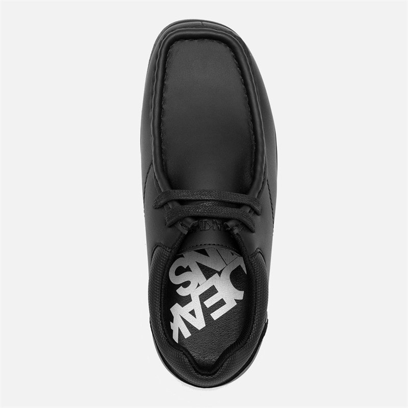 Deakins Boys Junior 2 Eyelet Lace Up Shoes Black - Image 4