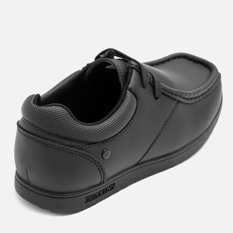 Deakins Boys Junior 2 Eyelet Lace Up Shoes Black - Image 5