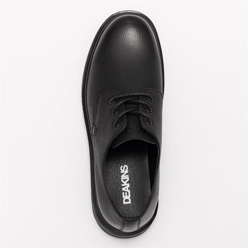 Deakins Mens Holland Derby Shoes Black - Image 3