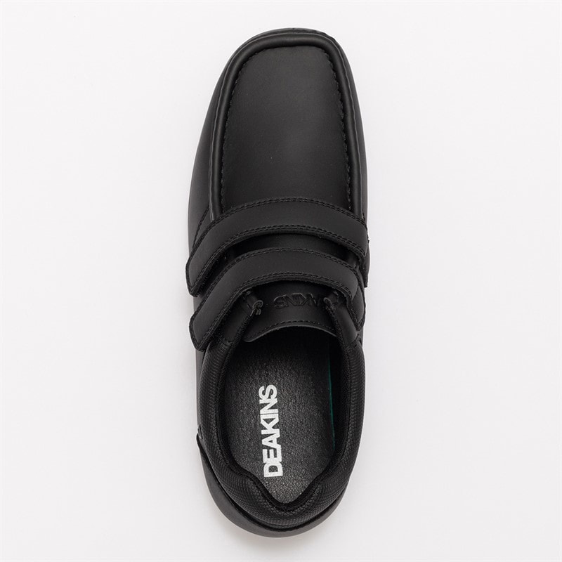 Deakins Mens Neon Velcro Shoes Black - Image 3