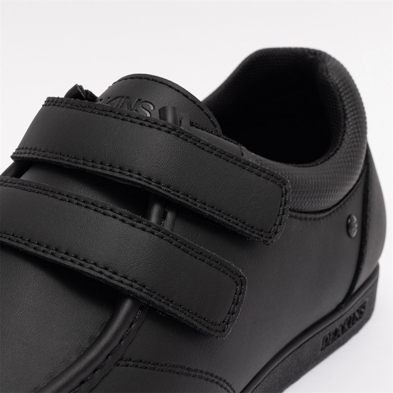 Deakins Mens Neon Velcro Shoes Black - Image 4