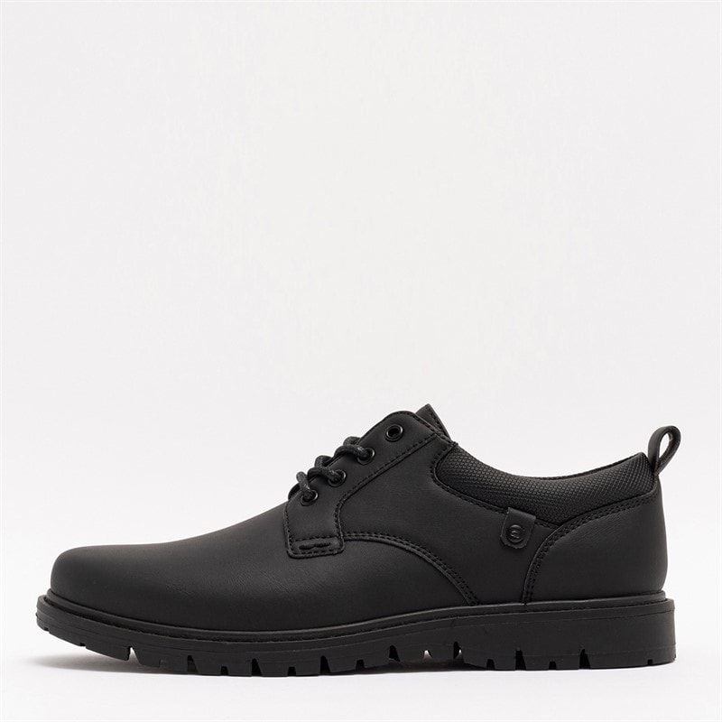 Deakins Mens Cambridge Shoes Black Mono