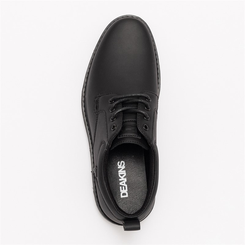 Deakins Mens Cambridge Shoes Black Mono - Image 3