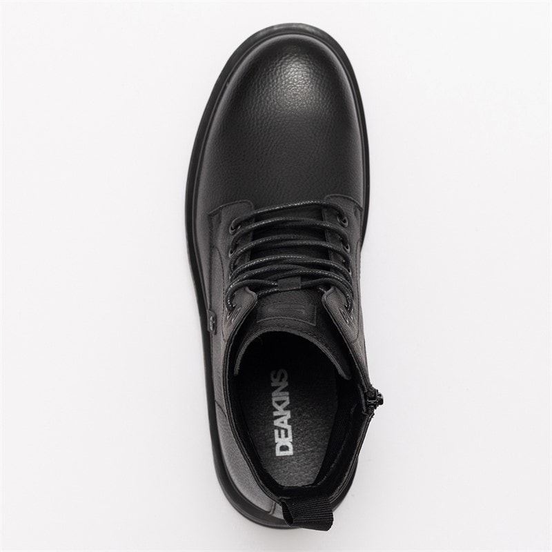 Deakins Mens Holland Side Zip Boots Black - Image 3