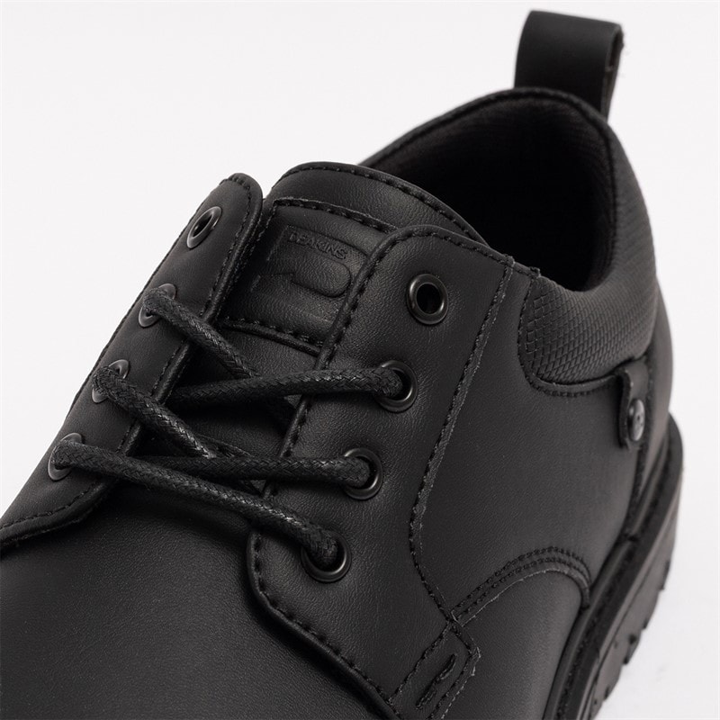 Deakins Junior Boys Cambridge Shoes Black - Image 4