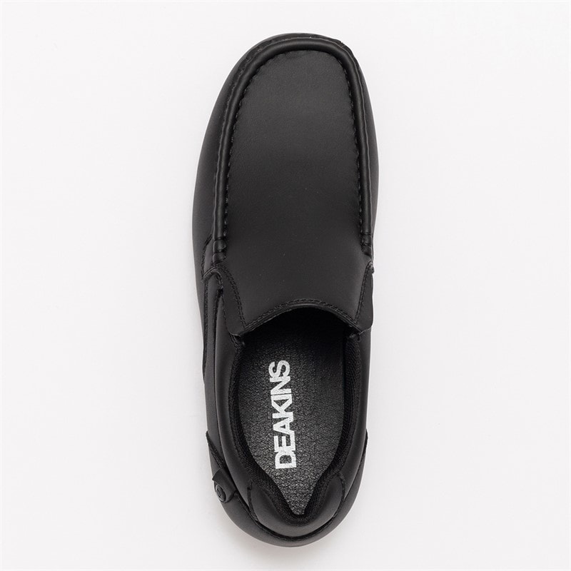 Deakins Mens Pacific Slip-On Shoes Black - Image 3
