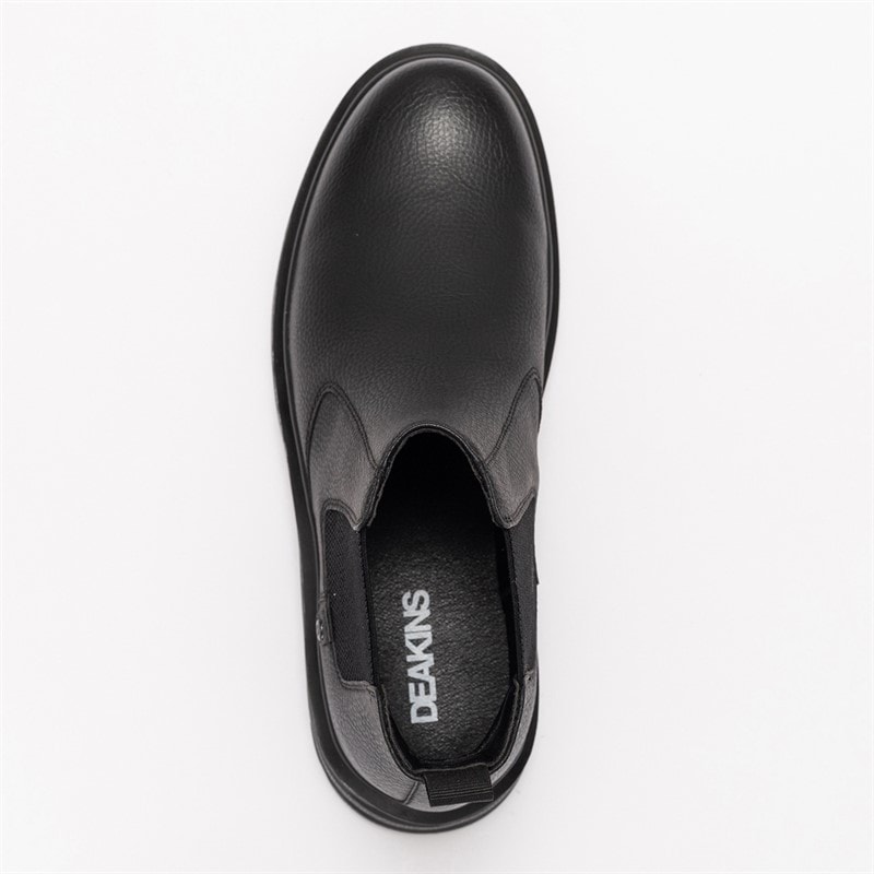 Deakins Mens Holland Chelsea Boots Black - Image 3