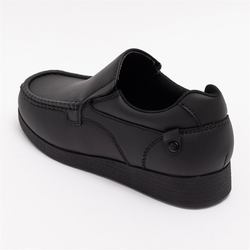 Deakins Junior Boys Pacific Slip-On Shoes Black - Image 2