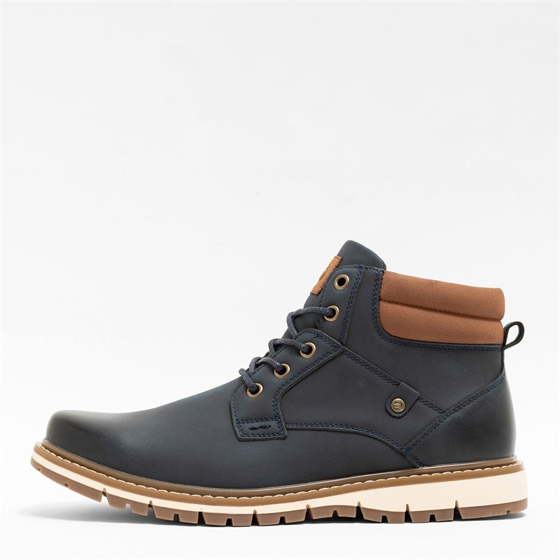 Deakins Mens Oxford II Boots Navy/Tan