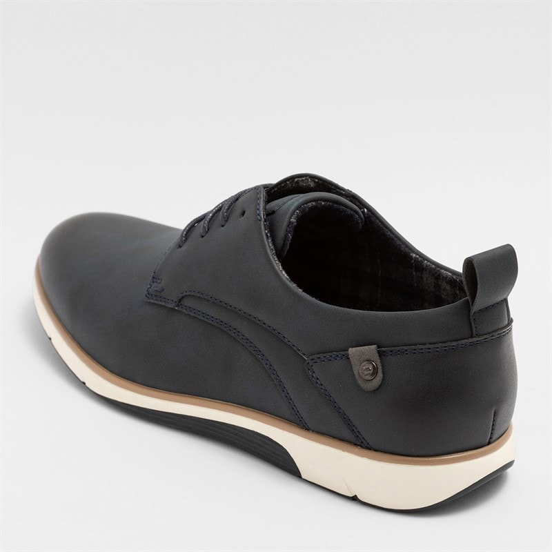 Deakins Mens Aiden Shoes Navy PU - Image 3