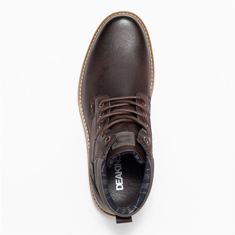 Deakins Mens Oxford II Boots Dark Brown - Image 4